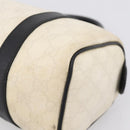 GUCCI GG Supreme Hand Bag PVC White Gold 193604 Auth 208793-10