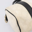 GUCCI GG Supreme Hand Bag PVC White Gold 193604 Auth 208793-11