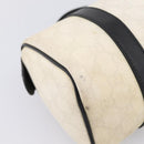 GUCCI GG Supreme Hand Bag PVC White Gold 193604 Auth 208793-13