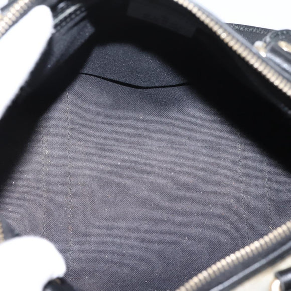 GUCCI GG Supreme Hand Bag PVC White Gold 193604 Auth 208793