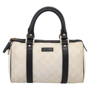 GUCCI GG Supreme Hand Bag PVC White Gold 193604 Auth 208793-2