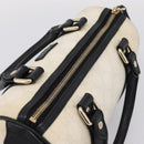 GUCCI GG Supreme Hand Bag PVC White Gold 193604 Auth 208793-6