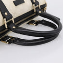 GUCCI GG Supreme Hand Bag PVC White Gold 193604 Auth 208793-7