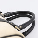 GUCCI GG Supreme Hand Bag PVC White Gold 193604 Auth 208793-8