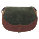 LOEWE Shoulder Bag Suede Green Gold Auth 208798A-13