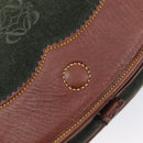 LOEWE Shoulder Bag Suede Green Gold Auth 208798A-22