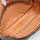 LOEWE Shoulder Bag Suede Green Gold Auth 208798A-12
