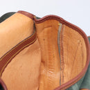 LOEWE Shoulder Bag Suede Green Gold Auth 208798A-25