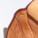 LOEWE Shoulder Bag Suede Green Gold Auth 208798A-26