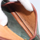 LOEWE Shoulder Bag Suede Green Gold Auth 208798A-28
