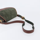 LOEWE Shoulder Bag Suede Green Gold Auth 208798A-7