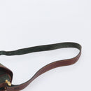 LOEWE Shoulder Bag Suede Green Gold Auth 208798A-14