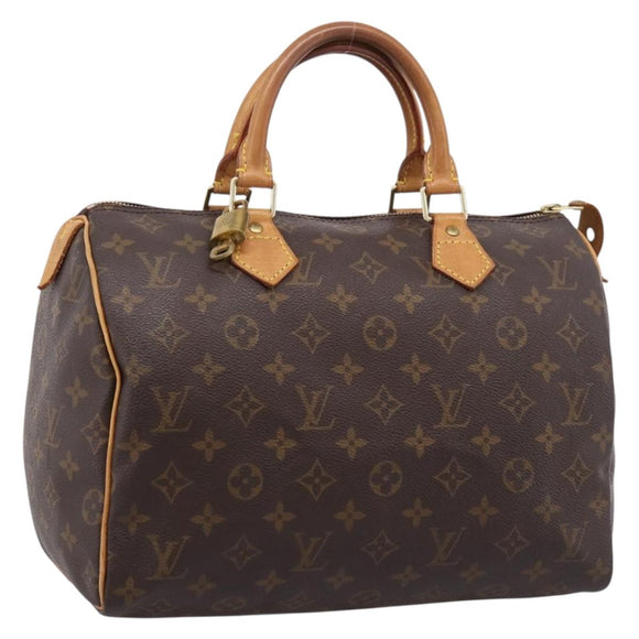 LOUIS VUITTON Monogram Speedy 30 Hand Bag M41526 LV Auth 208803V