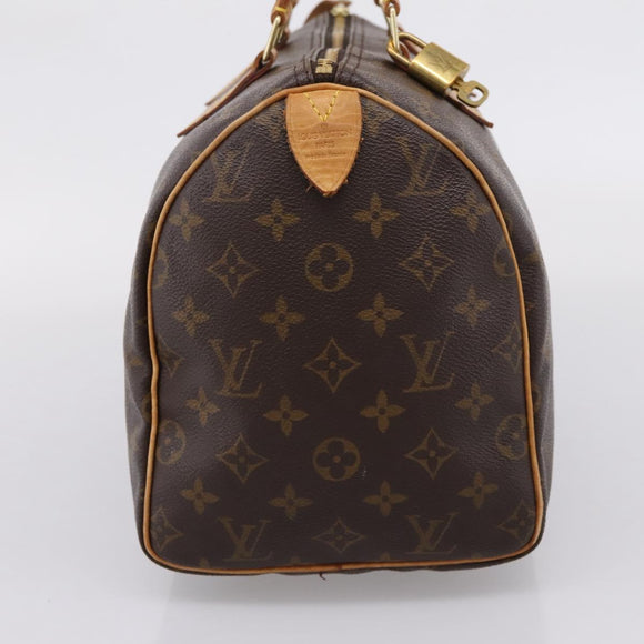 LOUIS VUITTON Monogram Speedy 30 Hand Bag M41526 LV Auth 208803V