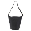 Coach Shoulder Bag Leather Black Gold Auth 208805A-2