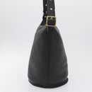 Coach Shoulder Bag Leather Black Gold Auth 208805A-4