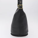 Coach Shoulder Bag Leather Black Gold Auth 208805A-5