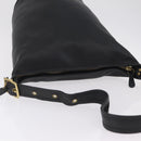 Coach Shoulder Bag Leather Black Gold Auth 208805A-6