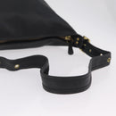 Coach Shoulder Bag Leather Black Gold Auth 208805A-7