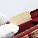 Christian Dior Trotter Canvas Saddle Pouch PVC Red Silver Auth 208809V-22