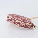 Christian Dior Trotter Canvas Saddle Pouch PVC Red Silver Auth 208809V-4