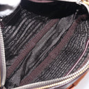 PRADA Shoulder Bag Leather Brown Gold Auth 208810-11