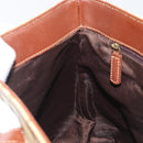 BURBERRY Nova Check Hand Bag PVC Beige Auth 208811A-21