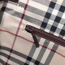 BURBERRY Shoulder Bag Leather Dark Brown Gold Auth 208812A-20