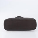 BURBERRY Shoulder Bag Leather Dark Brown Gold Auth 208812A-9