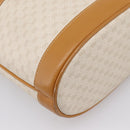 GUCCI Micro GG Supreme Shoulder Bag PVC White Gold Auth 208815-14