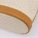 GUCCI Micro GG Supreme Shoulder Bag PVC White Gold Auth 208815-15