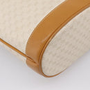 GUCCI Micro GG Supreme Shoulder Bag PVC White Gold Auth 208815-16