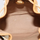 GUCCI Micro GG Supreme Shoulder Bag PVC White Gold Auth 208815-11