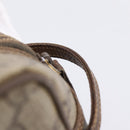 GUCCI GG Supreme Clutch Bag PVC Beige Gold Auth 208816-13