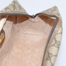 GUCCI GG Supreme Clutch Bag PVC Beige Gold Auth 208816-17