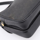 GUCCI Micro GG Supreme Shoulder Bag PVC Black Gold 007 23 0114 Auth 208817-16