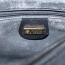 GUCCI Micro GG Supreme Shoulder Bag PVC Black Gold 007 23 0114 Auth 208817-18