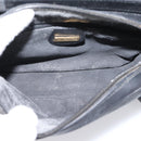 GUCCI Micro GG Supreme Shoulder Bag PVC Black Gold 007 23 0114 Auth 208817-11