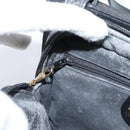 GUCCI Micro GG Supreme Shoulder Bag PVC Black Gold 007 23 0114 Auth 208817-21