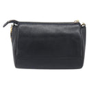 MCM Chain Shoulder Bag Leather Black Gold Auth 208820-3