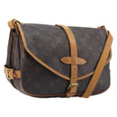 LOUIS VUITTON Monogram Saumur 30 Shoulder Bag M42256 LV Auth 208822A-1