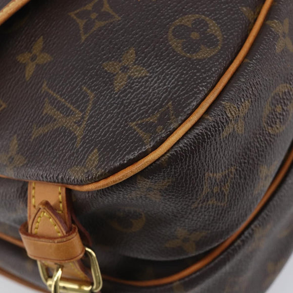 LOUIS VUITTON Monogram Saumur 30 Shoulder Bag M42256 LV Auth 208822A