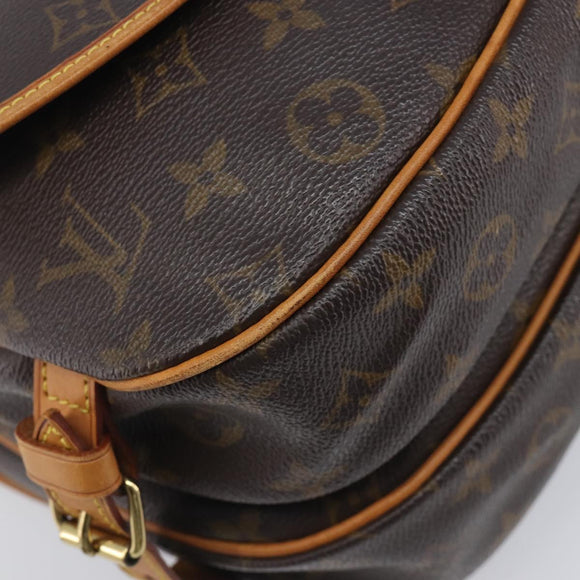 LOUIS VUITTON Monogram Saumur 30 Shoulder Bag M42256 LV Auth 208822A