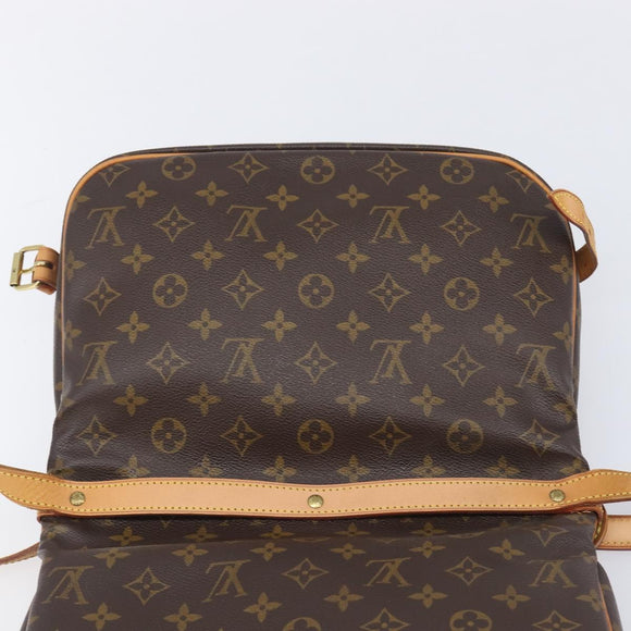 LOUIS VUITTON Monogram Saumur 30 Shoulder Bag M42256 LV Auth 208822A