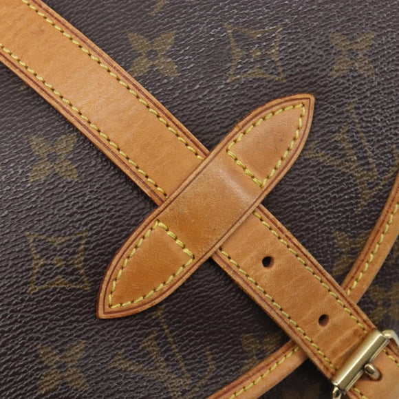 LOUIS VUITTON Monogram Saumur 30 Shoulder Bag M42256 LV Auth 208822A