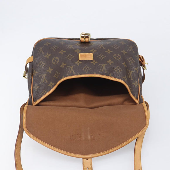 LOUIS VUITTON Monogram Saumur 30 Shoulder Bag M42256 LV Auth 208822A