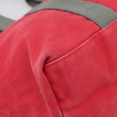 PRADA PRADA Sports Tote Bag Canvas Red Silver Auth 208827-14