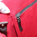 PRADA PRADA Sports Tote Bag Canvas Red Silver Auth 208827-20