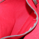 PRADA PRADA Sports Tote Bag Canvas Red Silver Auth 208827-21