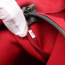 PRADA PRADA Sports Tote Bag Canvas Red Silver Auth 208827-12